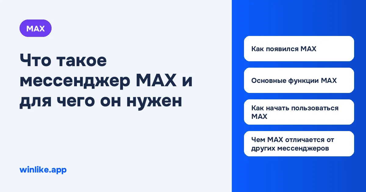 Что такое мессенджер MAX и для чего он нужен